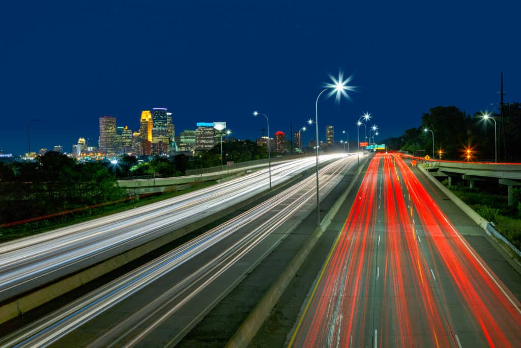 cars driving on road 