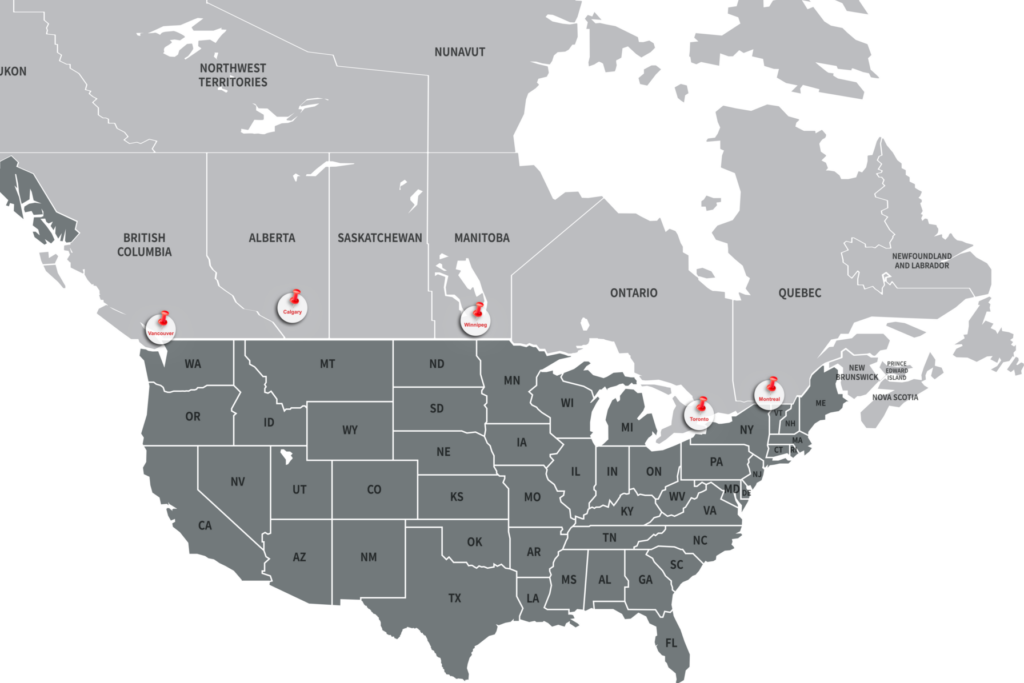 Canada United States (US) Cross border shipping partner Bay and Bay Transportation