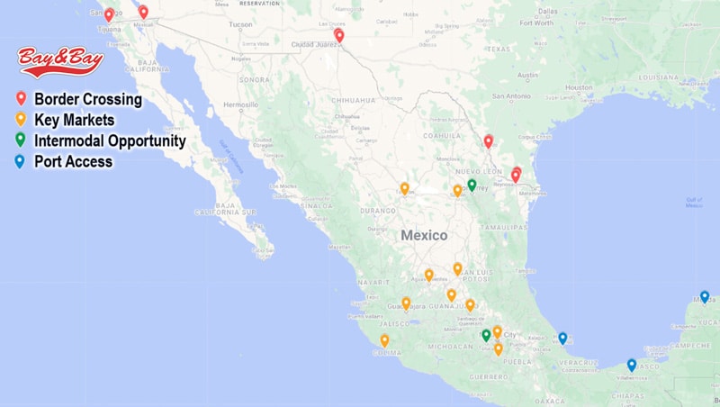 Logísticas transfronterizas México